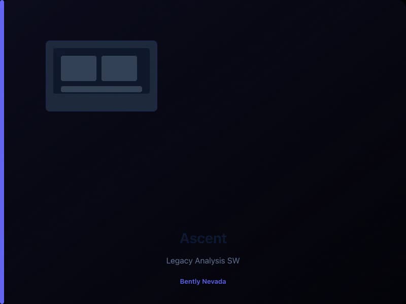 Ascent — legacy ПО анализа вибрации — Bently Nevada