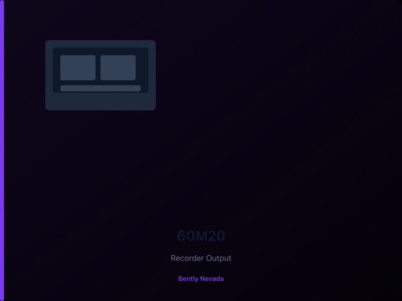 60M20 Recorder — Orbit 60 Output Module — Bently Nevada