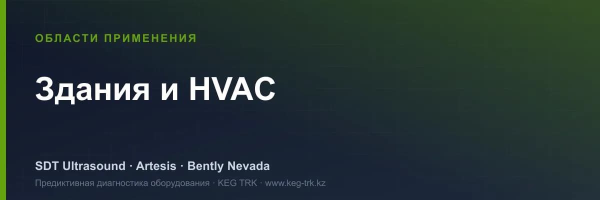«Ғимараттар және HVAC» саласындағы жабдық мониторингі — SDT, Artesis, Bently Nevada шешімдері