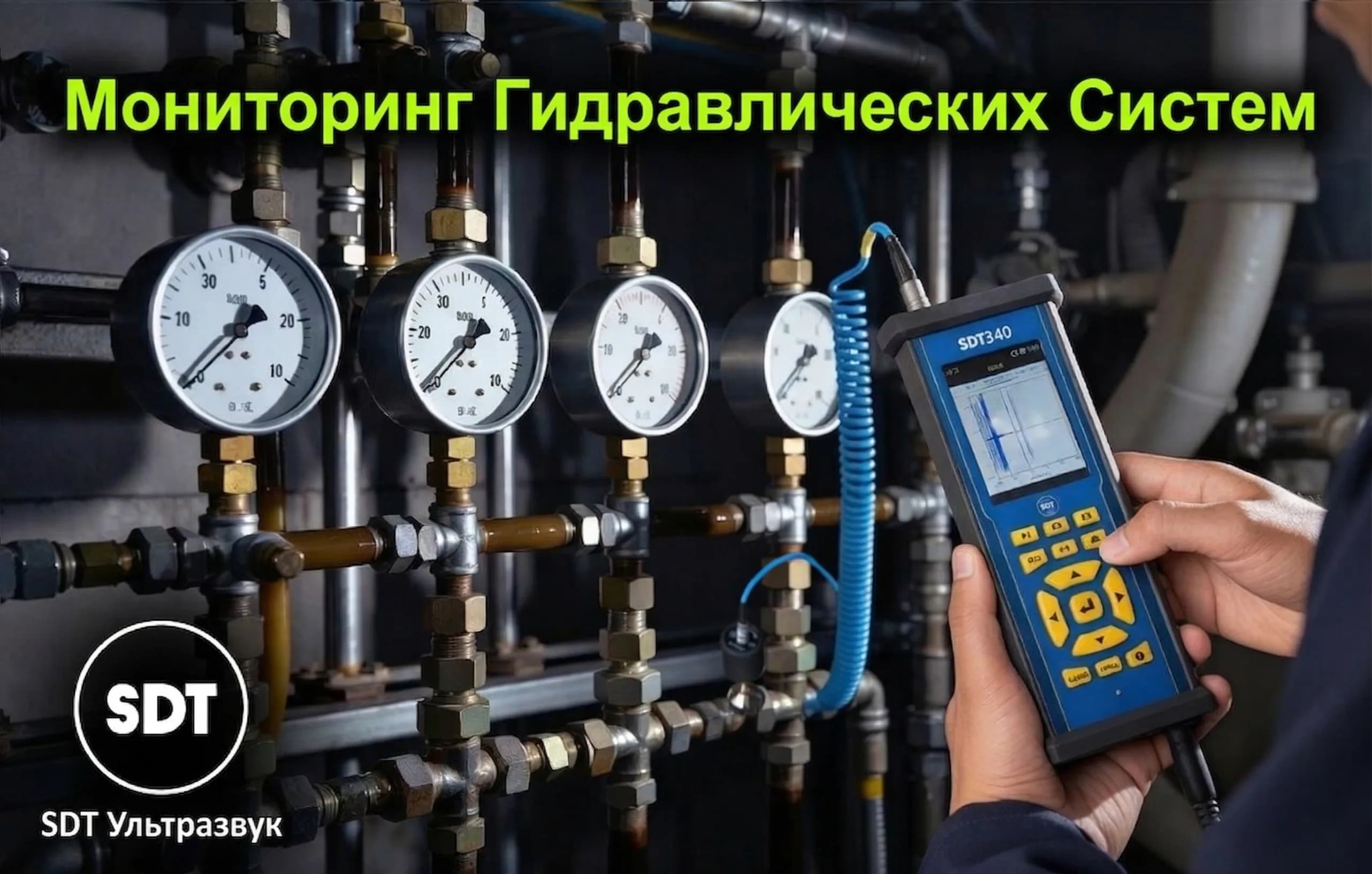 SDT 340 арқылы гидравликалық жүйелерді ультрадыбыспен мониторинг