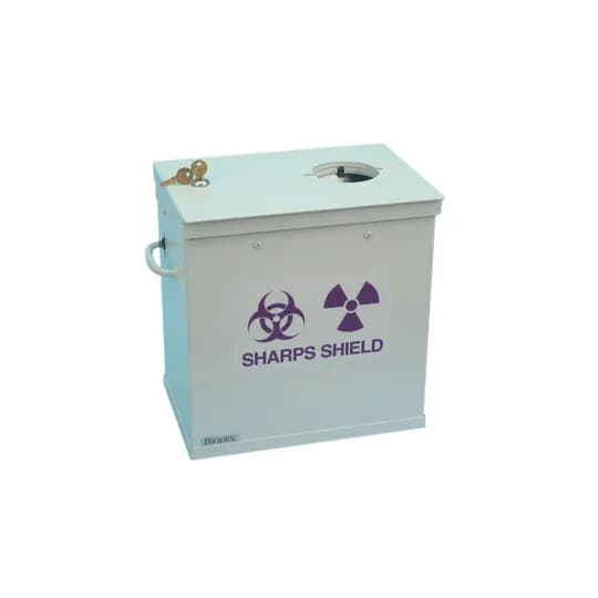 High-Energy Sharps Container Shield — защита для контейнеров с высокоэнергетическими радиоактивными отходами