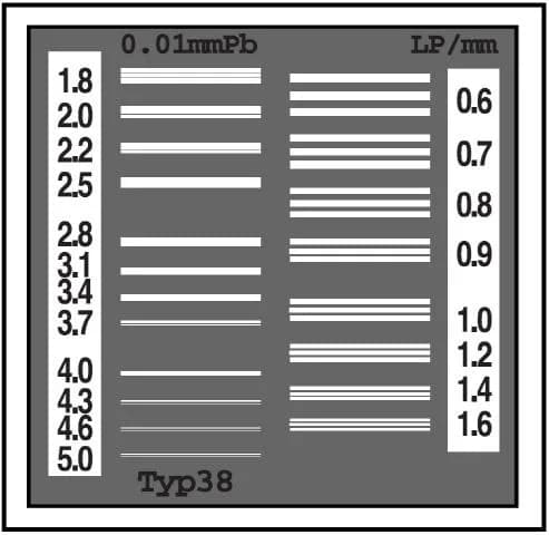 High-Precision X-Ray Test Pattern — тест-объекты пространственного разрешения ТПР — НПП «Доза»