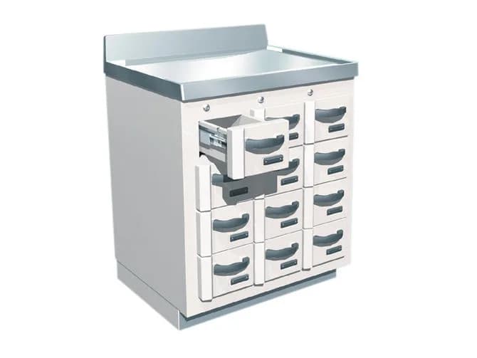 Lead-Lined Radioisotope Storage Cabinet — экранированный шкаф для хранения радиоактивных изотопов