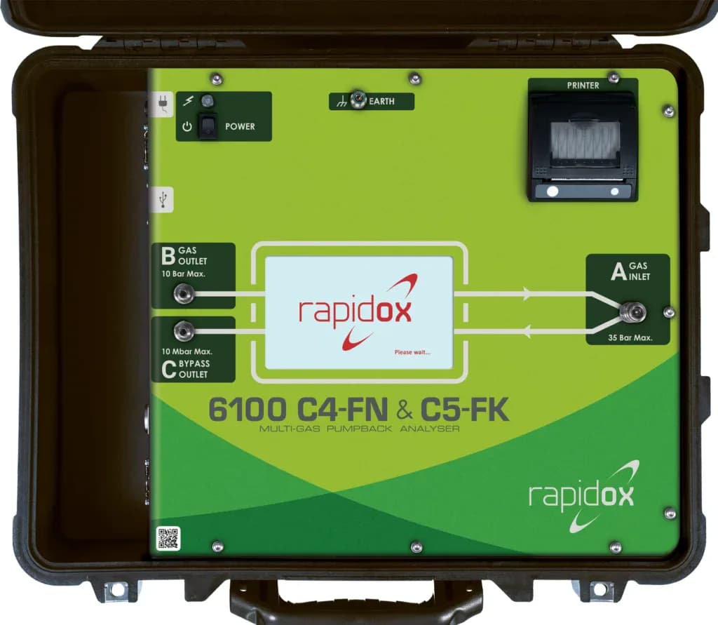 Rapidox 6100 C4-FN & C5-FK Multi-Gas Pumpback - Многогазовый анализатор для экологически чистых газов — Cambridge Sensotec