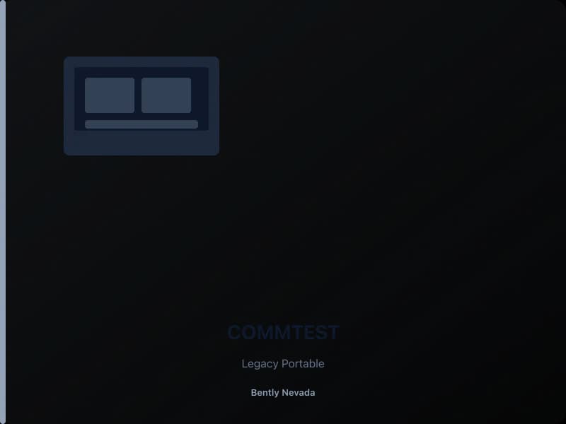 COMMTEST — legacy портативті анализатор — Bently Nevada